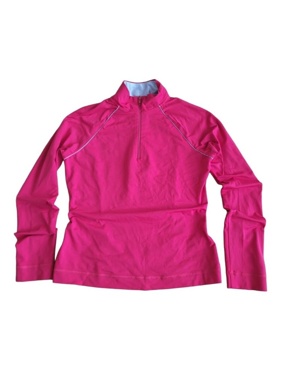 Shock Absorber Hot Pink Half Zip Activewear Long Sleeve Top (S)